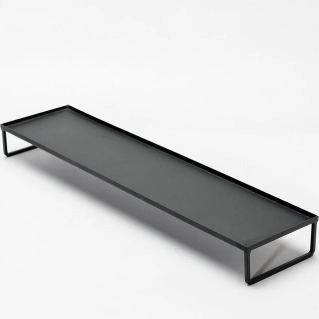 CVHOMEDECO Scritta "Family" In Legno Nero Opaco - Decorazione Da Tavolo/Parete, 40 X 11,4 X 2,5 Cm