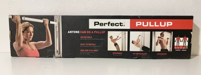 Perfect Fitness Pullup Bar EZ Install Adjustable Door Home Gym Workout