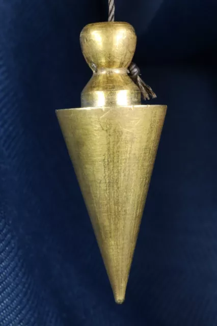 Plomada perico bronce. Cabeza fija. S.XIX
