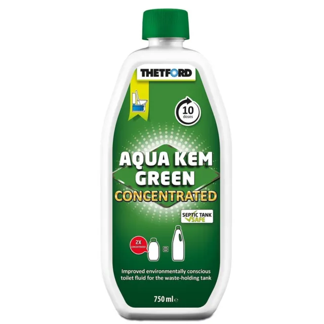 Thetford Aqua Kem Green Concentrated 750Ml Bottle of Toilet Chemical