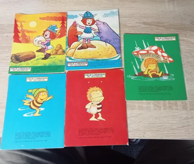 Wickie Maya L'abeille Lot De 5 Mini Albums BD TF1  - 1978 2