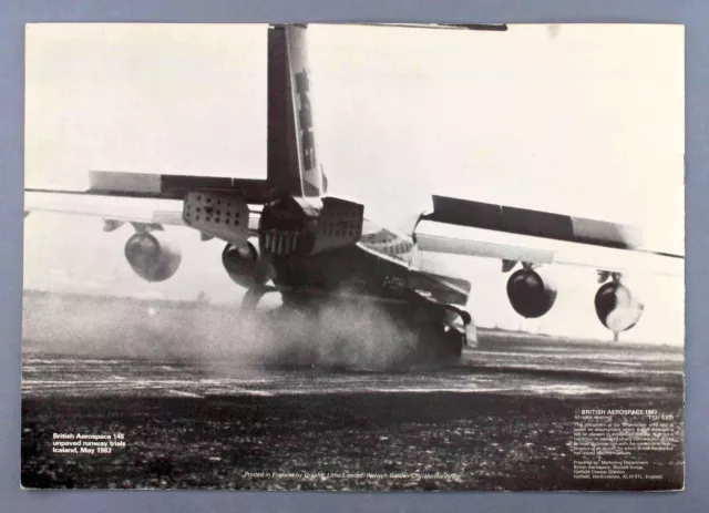 Britische Aerospace Bae 146 In Service Hersteller Verkaufsbroschüre 1983 3