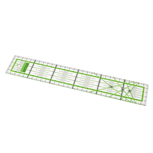 Nählineal Zweifarbiges Lineal Patchworkfüße Schneidermaßstab DIY Nähen  q
