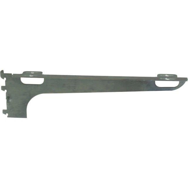 Econoco President Line Center Wood Shelf Bracket- Satin Zinc 14inL Model# WBC14