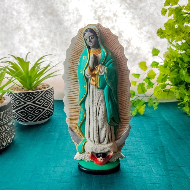 OUR LADY OF Guadalupe Blessed Virgin Mother Mary 8.5" Catholic Altar ...