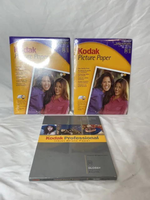 Kodak Paper & Kodak Glossy A4 Picture Paper for Inkjet Printer 210 x 297mm Lot