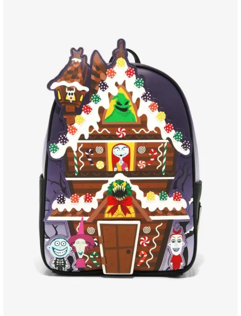 Loungefly Disney The Nightmare Before Christmas Gingerbread House Mini Backpack