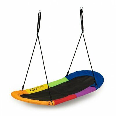 LoggyLand Balançoire Double Gondola Bateau Swing Balançoire Vert Balançoire à Deux Places 
