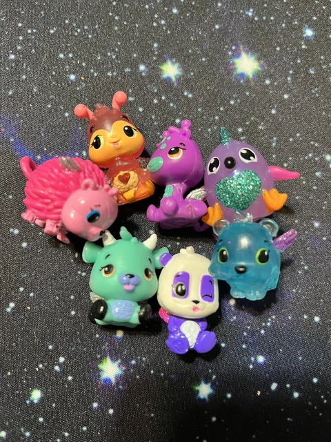 Hatchimals - Mini Babies - Lot of 7 Figures Panda Giraffe