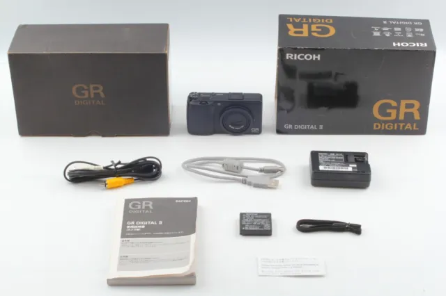 ALL Works!【MINT in Box】 Ricoh GR Digital II 10.1MP Black Compact Camera Japan