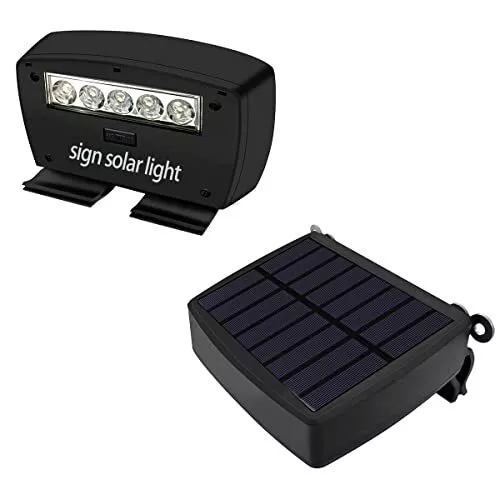 (1pc Lampes solaires LED pour terrasse) Solar Yard Sign Spotlight , Set of 1