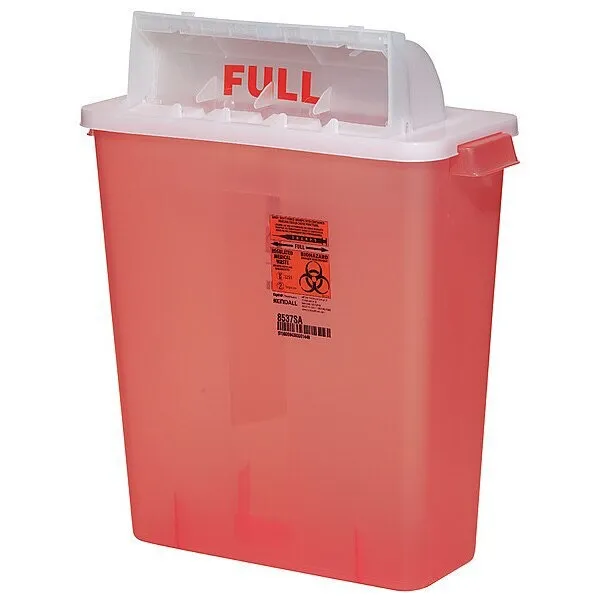 Covidien 8537SA SharpSafety Safety in Room Sharps Container Counterbalance Lid,