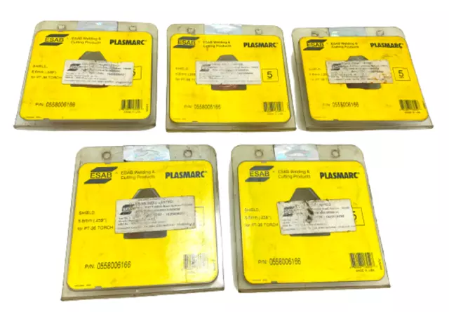 ESAB 0558006166 6.6mm 259") for PT-36 Torch Shield Welding Cutting Pack of 25