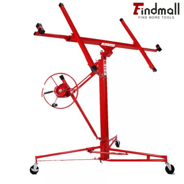 Findmall 16 FEET PLASTERBOARD DRYWALL LIFTER HOIST PANEL LIFT TOOL HOIST LIFTER