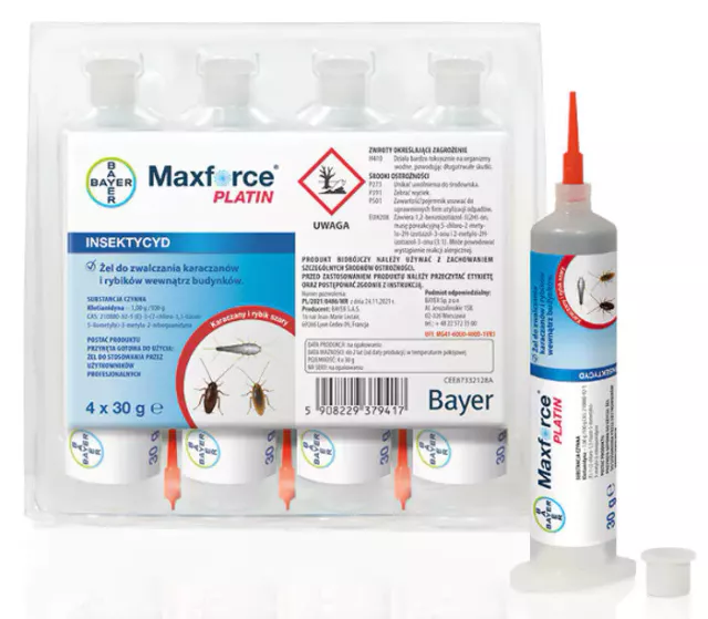 Bayer Maxforce Platin NEU 30g statt 20g Schabengel Köder Gel  Schaben Kakerlaken