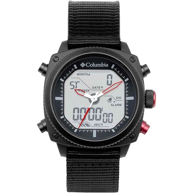 Columbia CSC05-003 Uomo Ridge Corridore Nero Nylon Polso