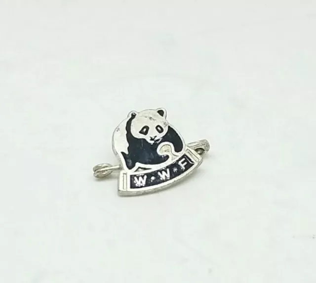 Vintage Tiny WWF World Wildlife Fund Pin Badge