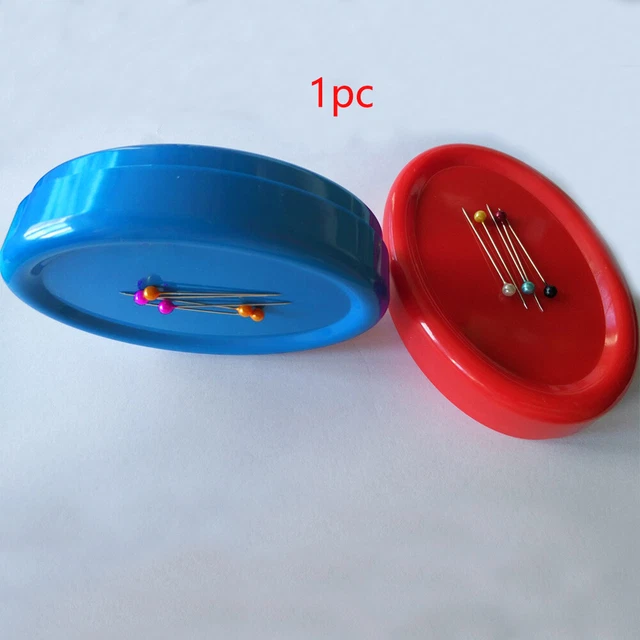 New Magnetic Pin Cushion Dressmaking Sewing Needles Paperclips Holder & Pick Up