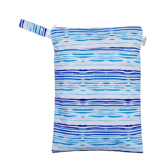 Waterproof Wet Bag 2 Pockets for Baby Kids Nappies Daycare Swimming Nappy Bag