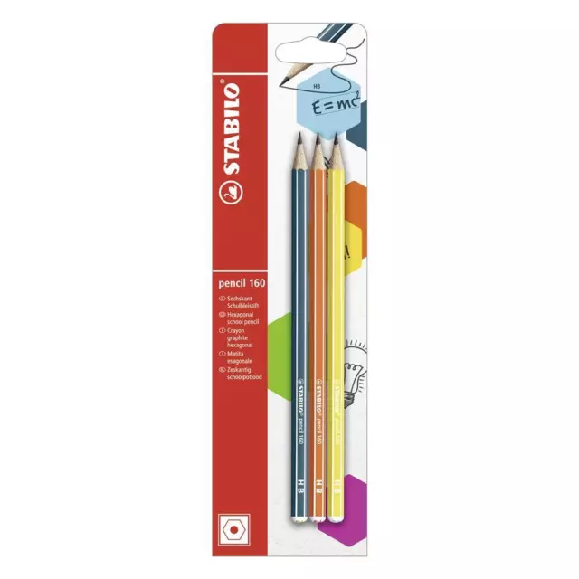 Bleistift STABILO pencil 160 verschiedene Farben Härte HB 3Stück Bleistifte Set