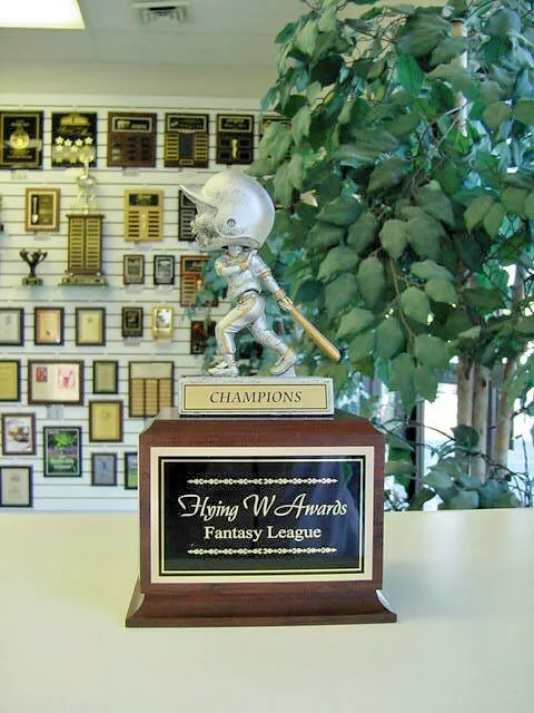 Fantasy Baseball Perpetual 16 Year Bobblehead Trophy ^