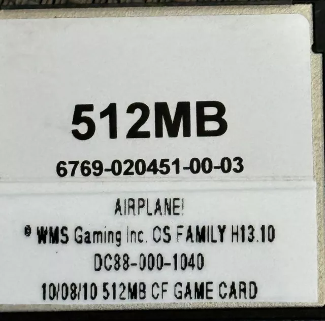 WMS BB2 game card - AIRPLANE !     Slot machine software