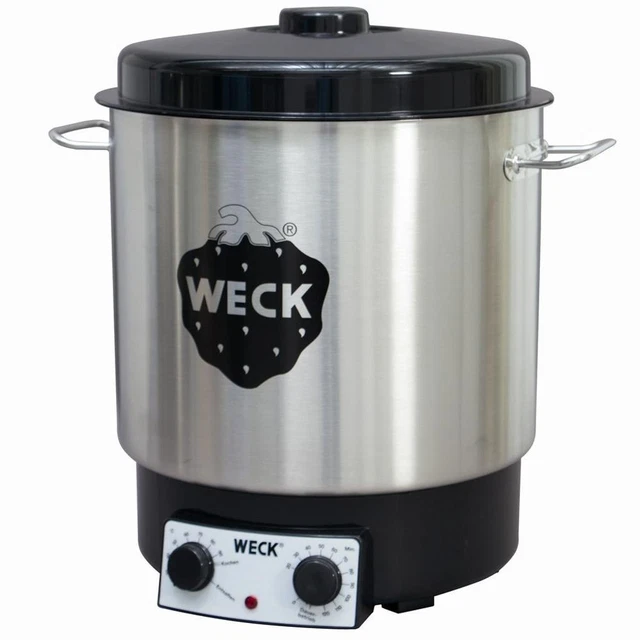 WECK Strilisateur/distributeur de boissons chaudes acier inoxydable, noir
