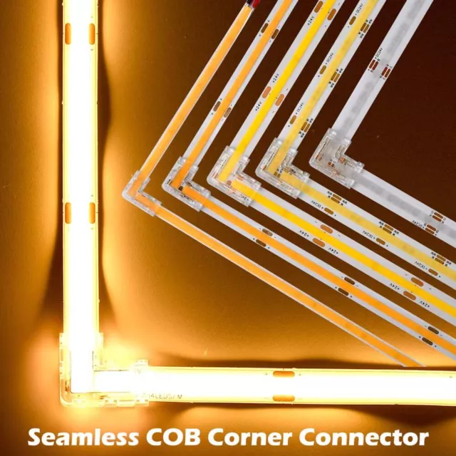 2/3/4pin COB LED Strip Connector L Corner Connectors For cob RGB CCT led srip