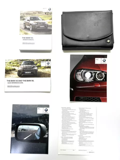 2013 BMW X5 X6 Owners Manual Guide Book w/ Case OEM