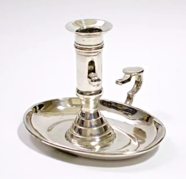 Antico Portacandela Candelabro Chamberstick Sheffield - Sweet England