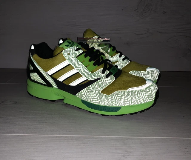 Adidas X Atmos A-Zx Zx8000 Solar Green & Black Uk 6