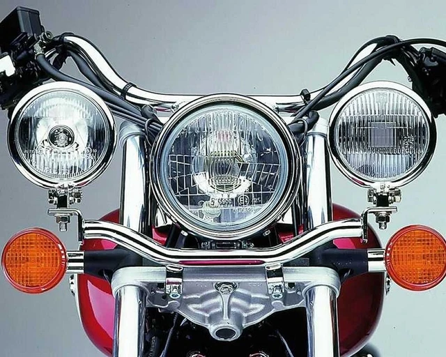 Porte-lampe pour phare supplémentaire Honda VT 125 Shadow 99-07, chromé