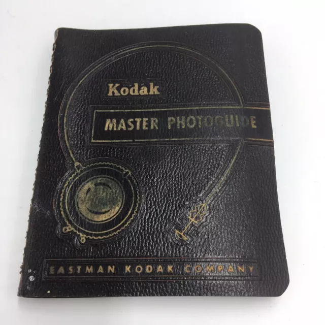 Vintage 1954 Kodak Master Photoguide Photography Pocket Book Spiral + Film Guide