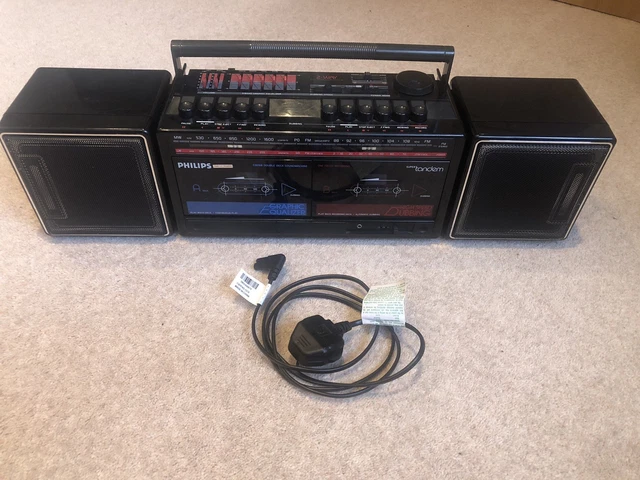 Boombox Ghettoblaster 80s Philips Tandem DUX/PY.. | Köp på Tradera
