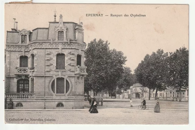 EPERNAY - Marne - CPA 51 - the streets - ramparts des Orphelines