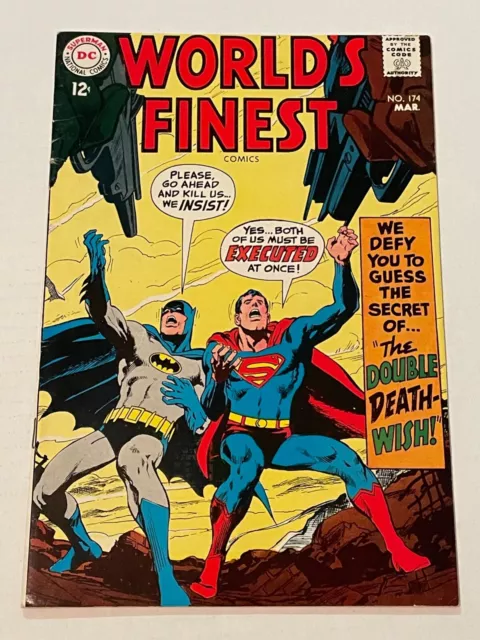 WORLD'S FINEST COMICS #174 VG+ Neal Adams Cover Green Lantern Story DC