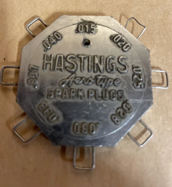 VINTAGE SPARK PLUG Gauge Hastings Mfg Co Mi AeroType Mich 19.90 PicClick
