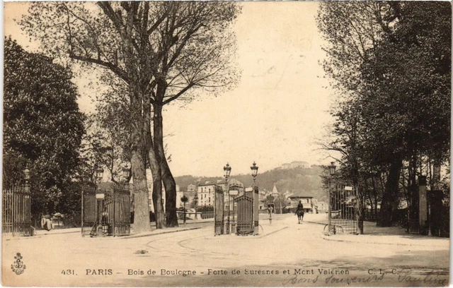 CPA PARIS 16th Bois de Boulogne Porte de Suresnes et Mont Valerien (1249517)