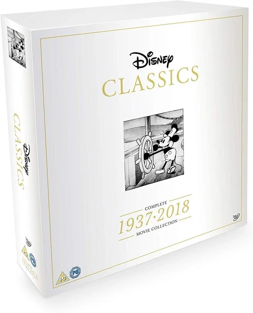 DISNEY CLASSICS COMPLETE 56 Disc Movie Box Set 1937-2018 [DVD] £139.99 ...