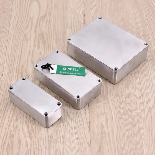 1590 Style Effects Pedal Aluminum Stomp Box Enclosure for Guitar + 4 Screws