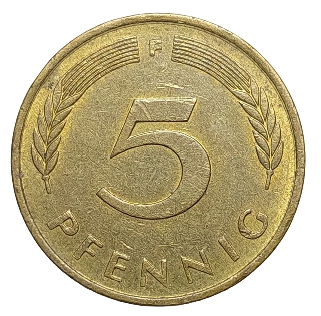Germany 5 Pfennig 1989 Coin T48