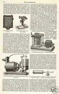 RÖNTGENAPPARRATE Röntgen Radiologie HOLZSTICH um 1905 Röntgenstrahlen