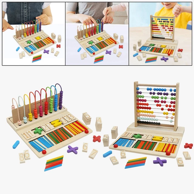 Escalier de Perles Colorées Montessori de 1 à 9 | Mathématiques Montessori