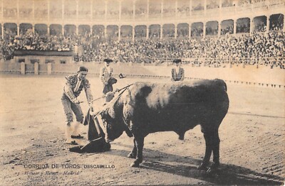 CPA THEME CORRIDA DE TOROS DESCABELLO 
