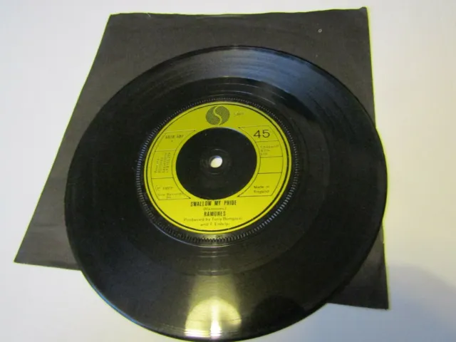 Ramones - Swallow My Pride - 7" Vinyl Single (1977) SIRE RECORD 6078 607 UK COPY