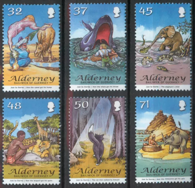 Alderney 2007 Rudyard Kipling Just So Stories set SG A322-A327 MNH mint