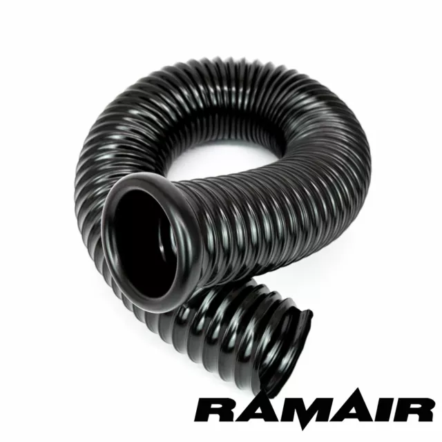 RAMAIR Cold Air Feed Ducting Hose For Induction Kits 76mm x 500mm with End Cap