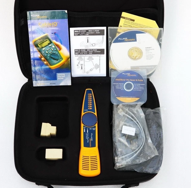 Nos Fluke Networks Smart Digital Signal Intellitone Pro 200 Sonda Per Test Lan