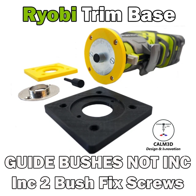 Base De Remplacement Pour Défonceuse Ryobi R18TR-0 ONE+ - Compatible, Inclut Vis, Par CALM-3D