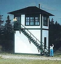 American Model Builders 702 HO Scale Interlocking Tower - LASERkit(R) -- Kit